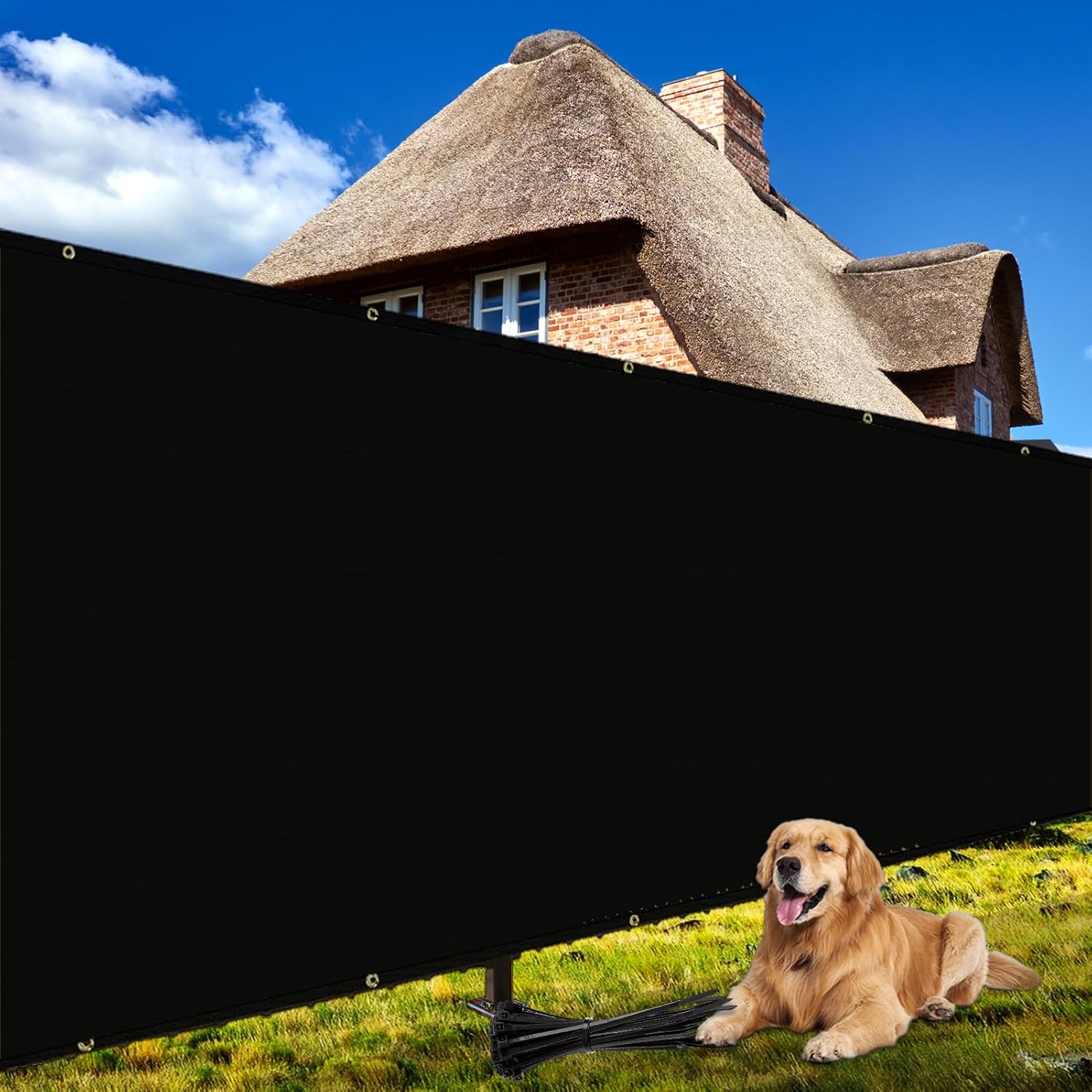 Shade&Beyond 5' X 50' Fence Privacy Screen Heavy Duty 170 GSM Fencing Mesh Shade...