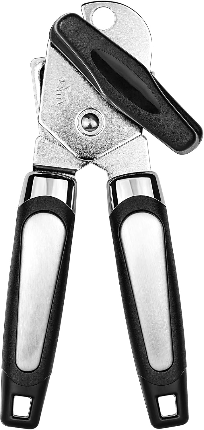 Tin Openers Can Opener 3-in-1 Stainless Steel Manual Tin Openers with Non-Slip H...