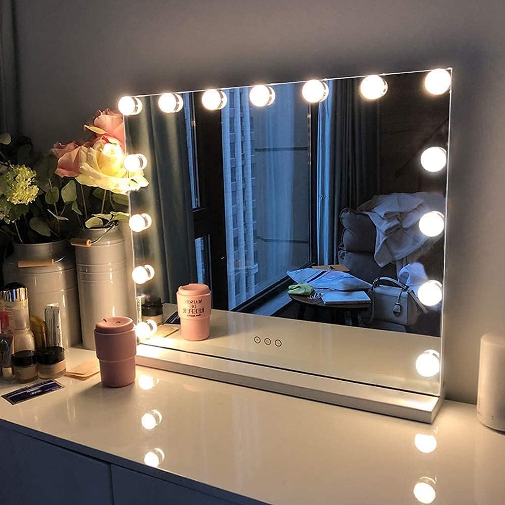 FENCHILIN Hollywood Vanity Cosmetic Mirror For Makeup with Lights, Type-C and US...