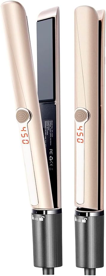 Hair Straightener Flat Iron, 2 in 1 Professional Hair Straightener and Curling I...