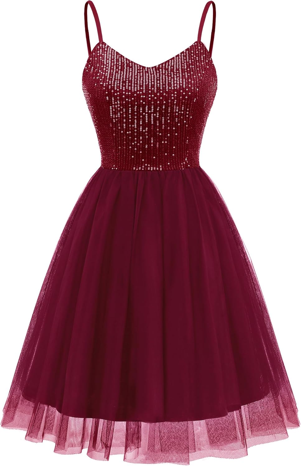 Dressystar Women's Sparkly Sequin Glitter Dress Spaghetti Strap Cocktail Party D...