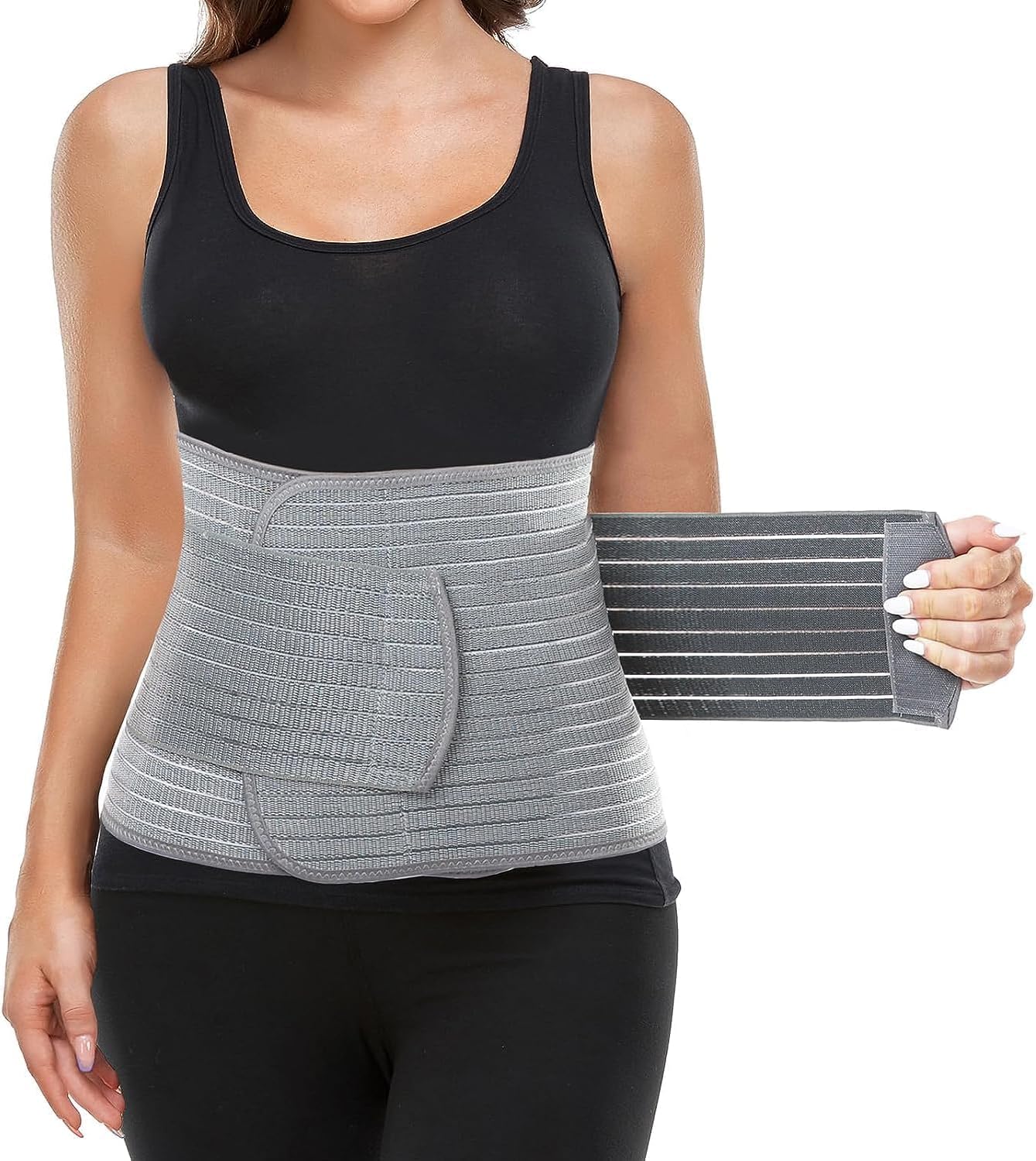 Postpartum Belly Wrap, Postpartum Belly Band, Abdominal Binder Post Surgery Ergo...