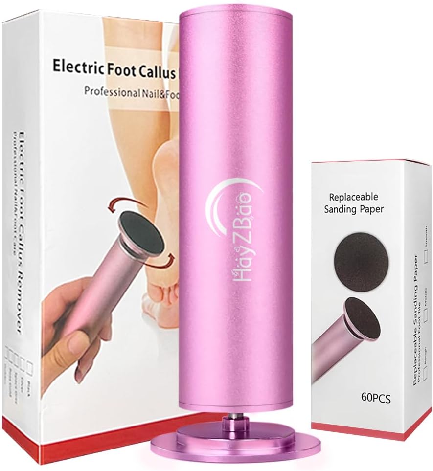 Electric Foot File - Callus Remover for Feet,Adjustable Speed Foot File with 60...