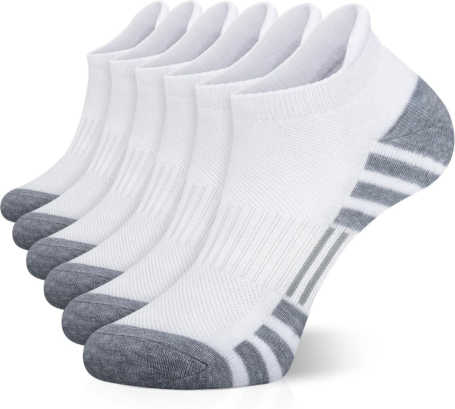 Airacker Ankle Athletic Running Socks Cushioned Breathable Low Cut Sports Tab So...
