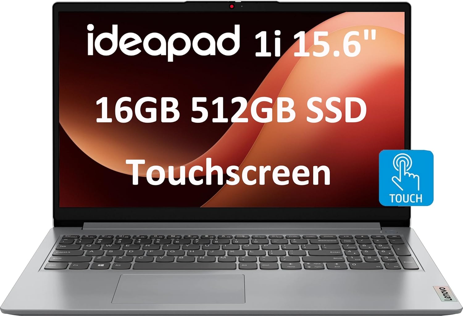 Lenovo IdeaPad 15.6" FHD Touchscreen Laptop (16GB RAM, 512GB SSD, Intel 6-Core i...