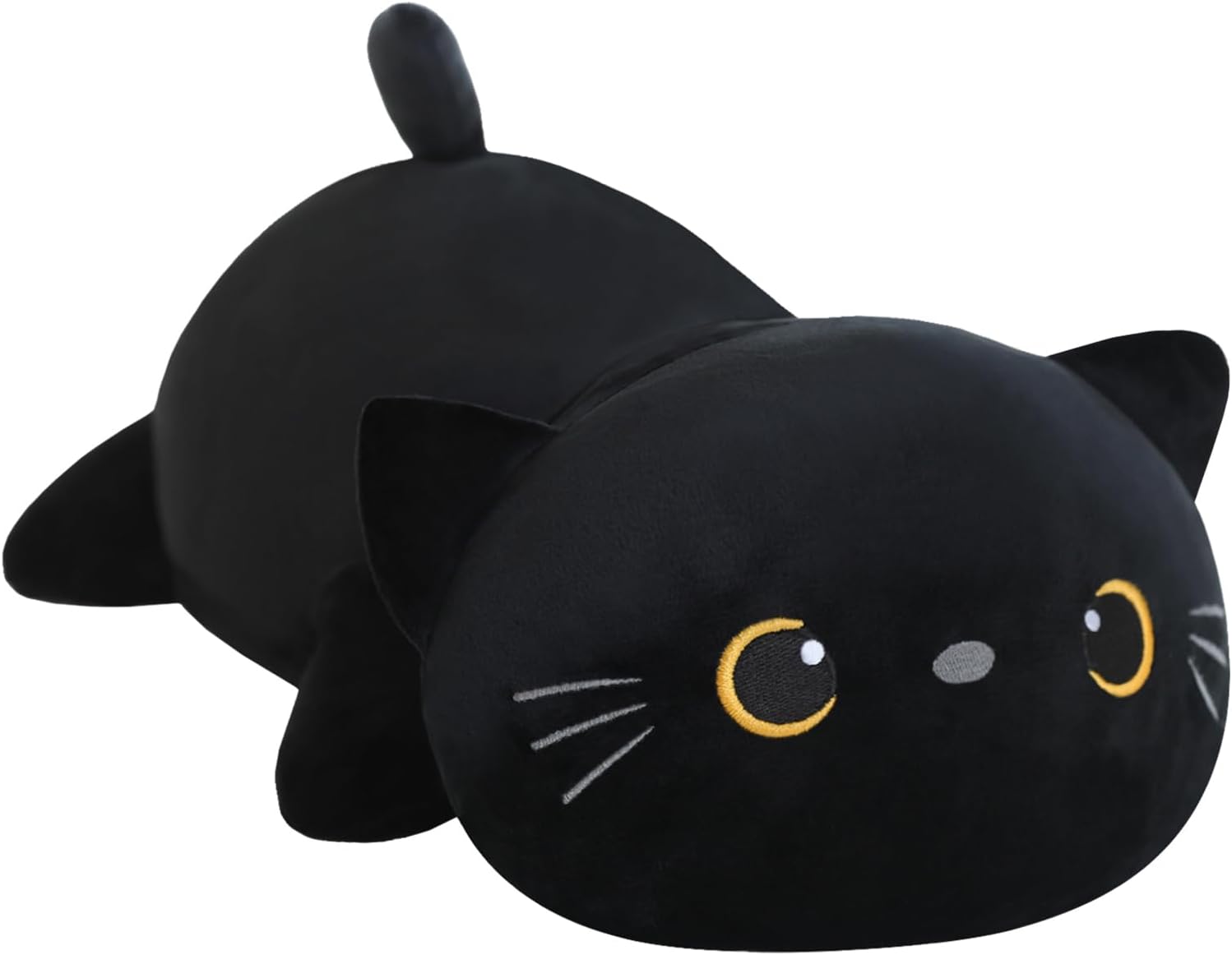 SQEQE Weighted Black Cat Plush, Weighted Black Cat Stuffed Animal for Anxiety, C...