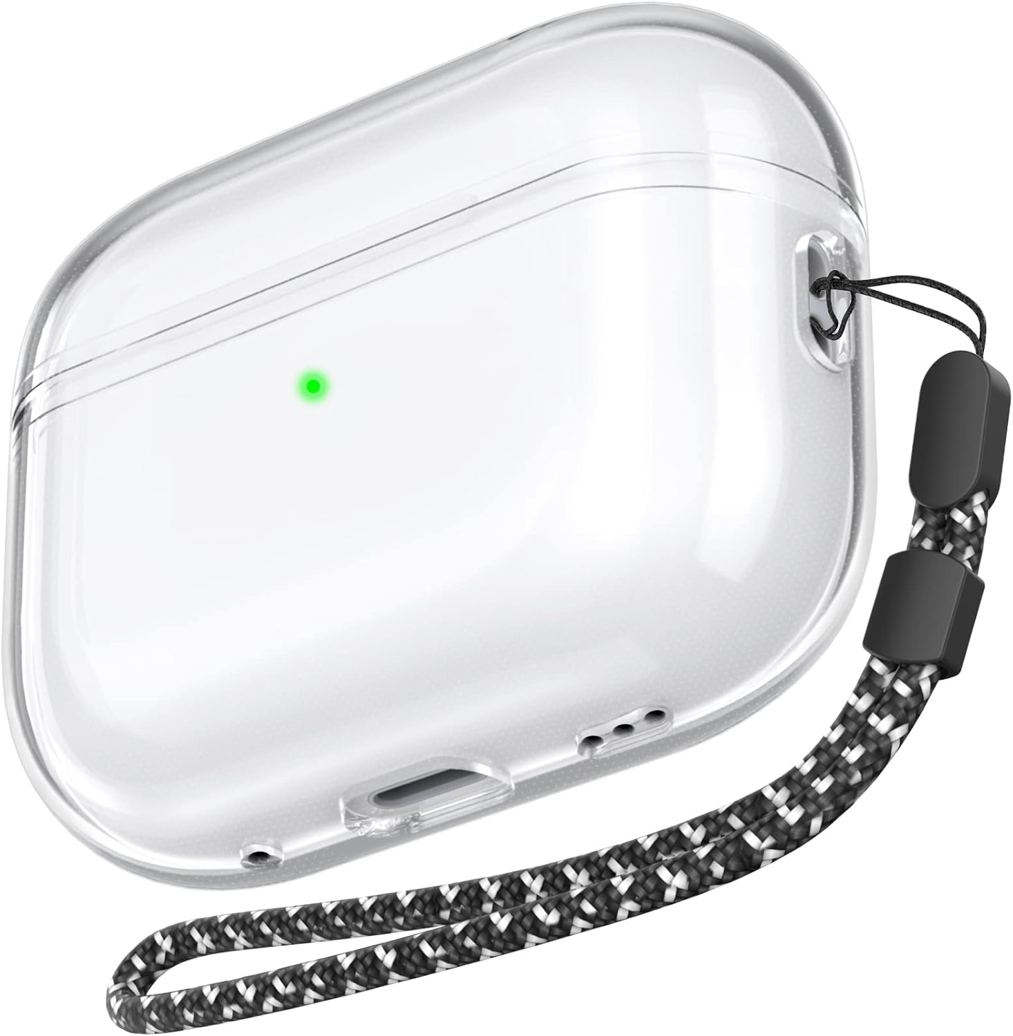 AhaStyle Clear Airpods Pro 2 Case (USB-C/Lightning Cable) [Anti-Yellowing] Soft...