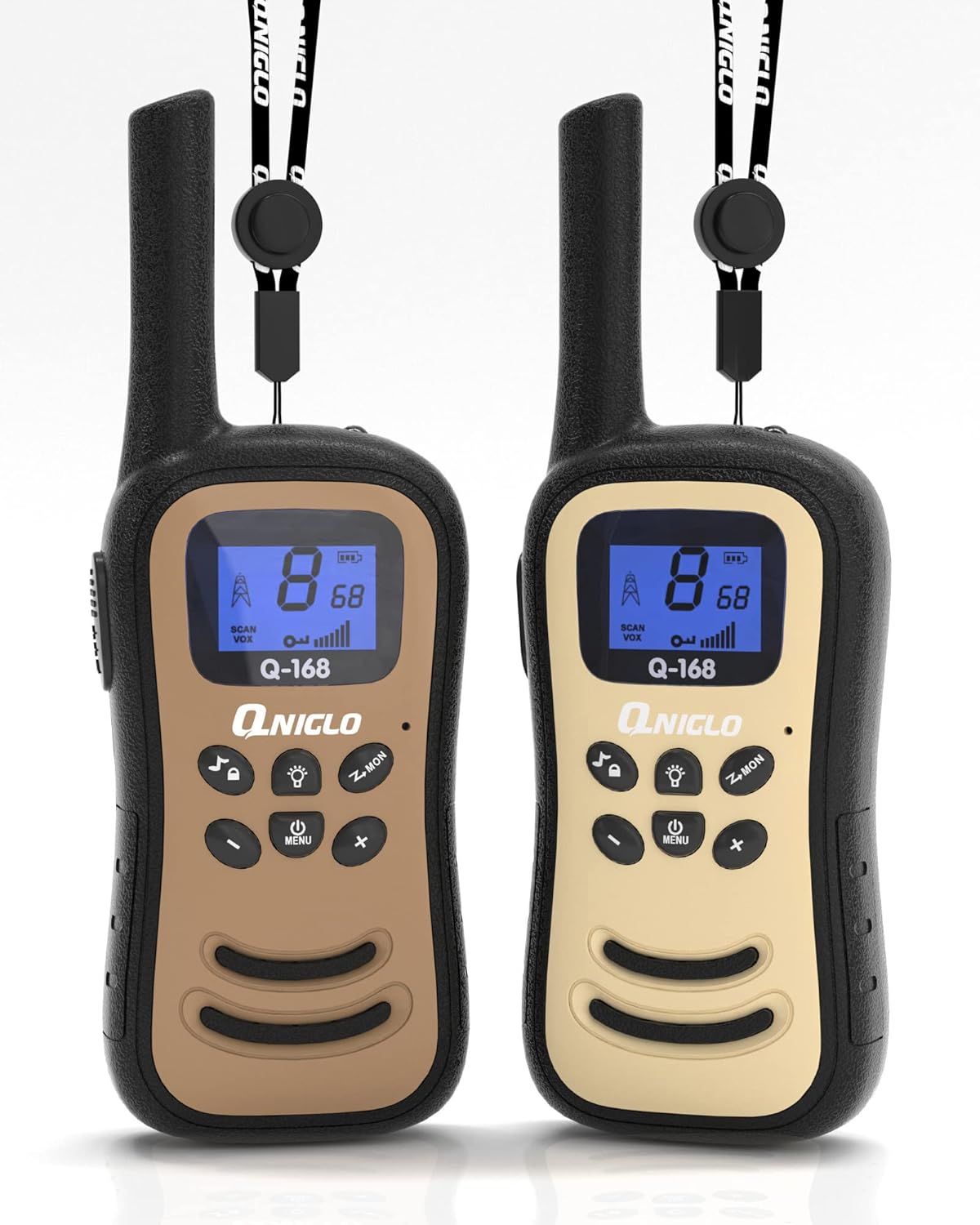 Qniglo Walkie Talkies for Adults/Kids, Rechargeable Walkie Talkies Long Range wi...