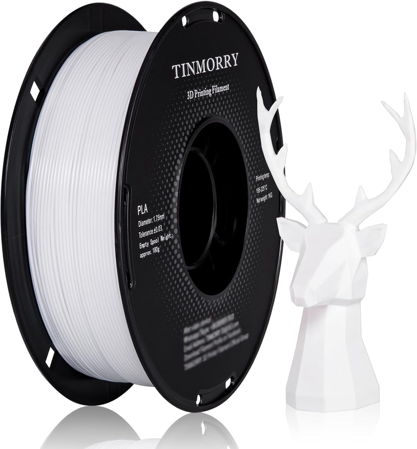 TINMORRY PLA Filament 1.75mm, Rapid PLA 3D Printing Filament, Compatible with Mo...
