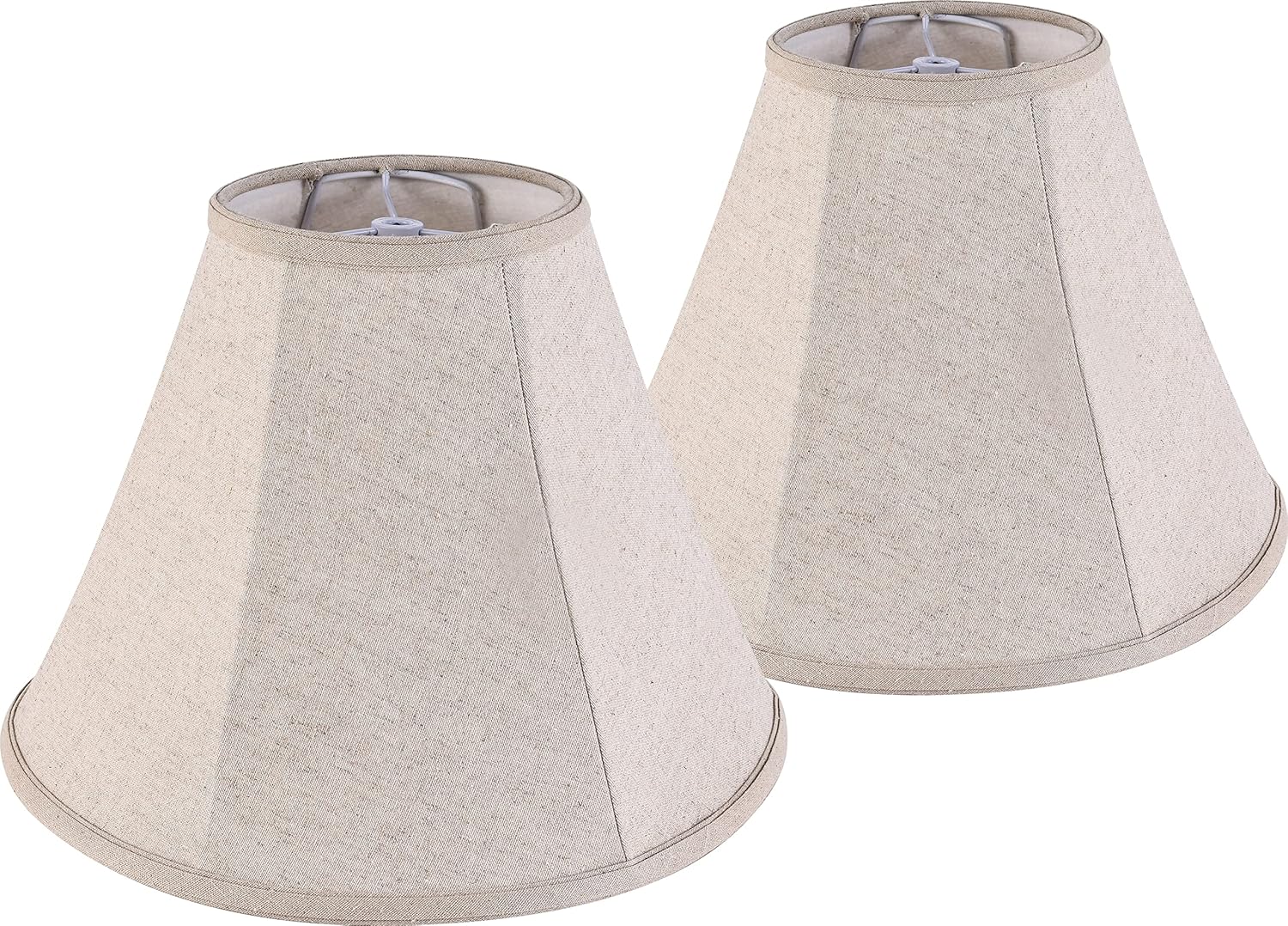 GOSO Lamp Shades Set of 2 Small- 6" Top x 13" Bottom x 10.6" High - Beige Linen...