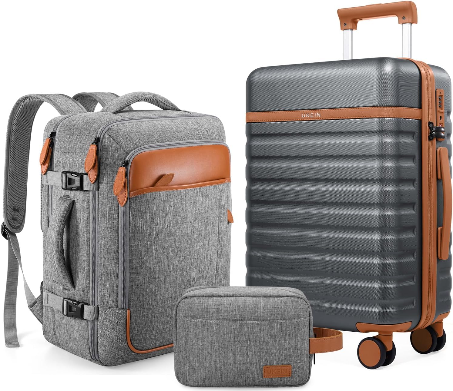 Luggage Sets 3 Piece, Carry On Luggage 20 Inch With Spinner Wheels,PC Hardside S...