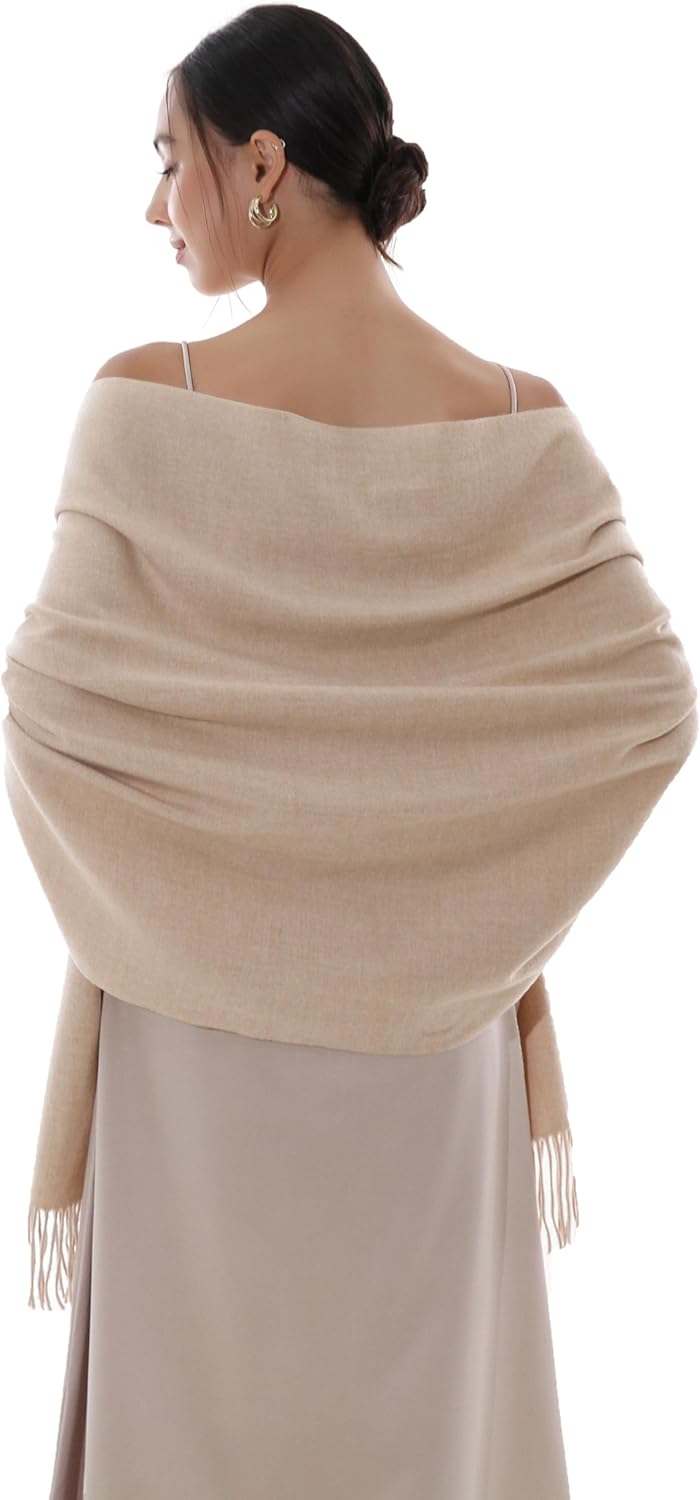 RIIQIICHY Ladies Scarves Pashmina Shawls and Wraps for Women Wedding Scarfs for...
