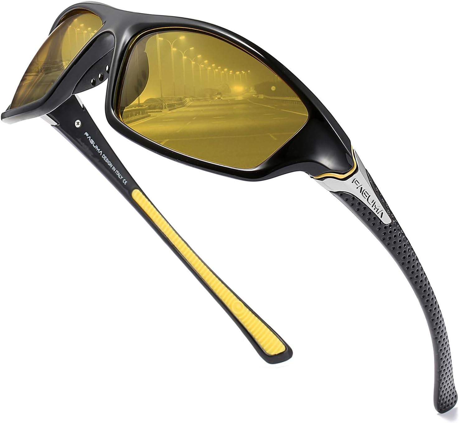 FAGUMA Sports Polarized Sunglasses For Men Cycling Driving Fishing UV400 Protect...