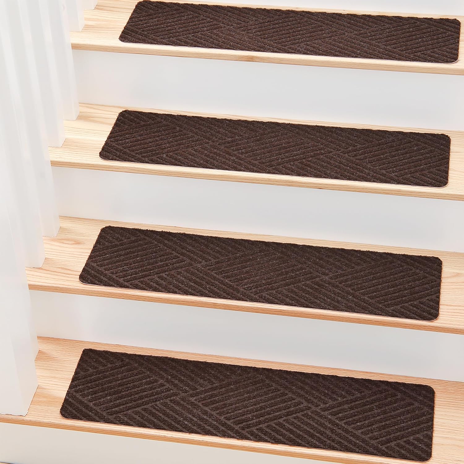 MBIGM 8 X 30inches, 15 in Pack, Non-Slip Carpet Stair Treads Non-Skid Safety Rug...