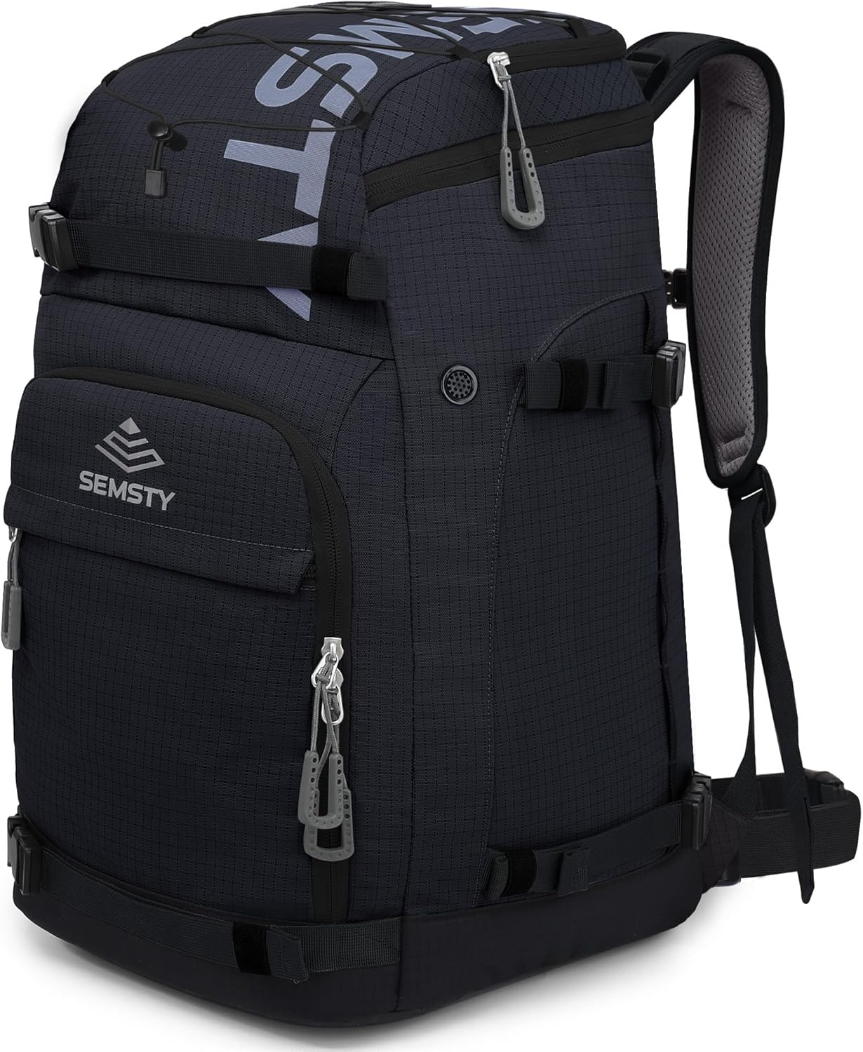 Ski Boot Bag, 55L Waterproof Ski and Snowboard Boots Travel Backpack for Skis, S...