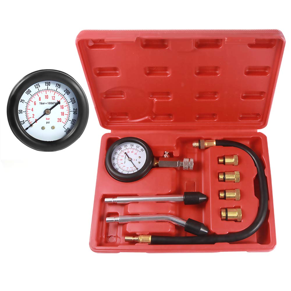 BETOOLL HW0130 8pcs Petrol Engine Cylinder Compression Tester Kit Automotive Too...