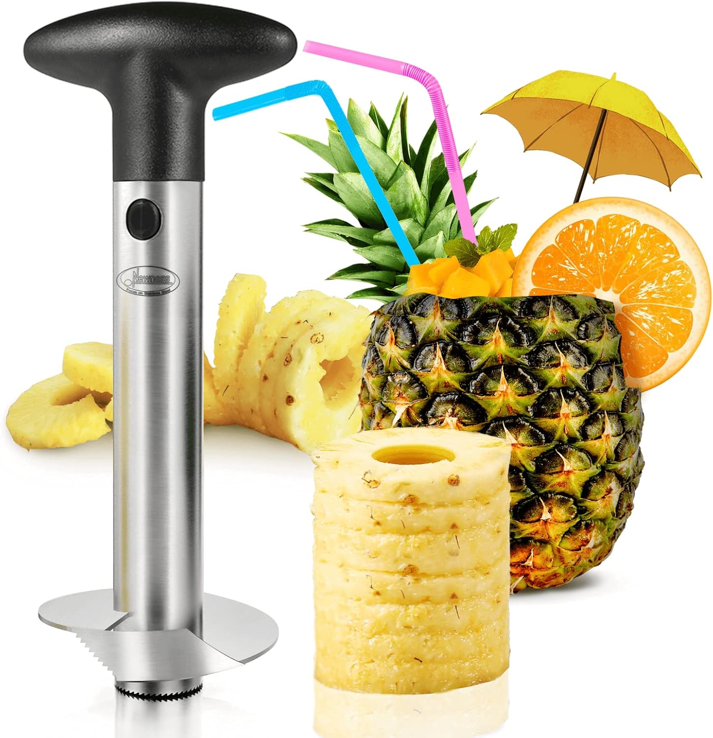 Pineapple Corer, [Upgraded, Reinforced, Thicker Blade] Newness Premium Pineapple...