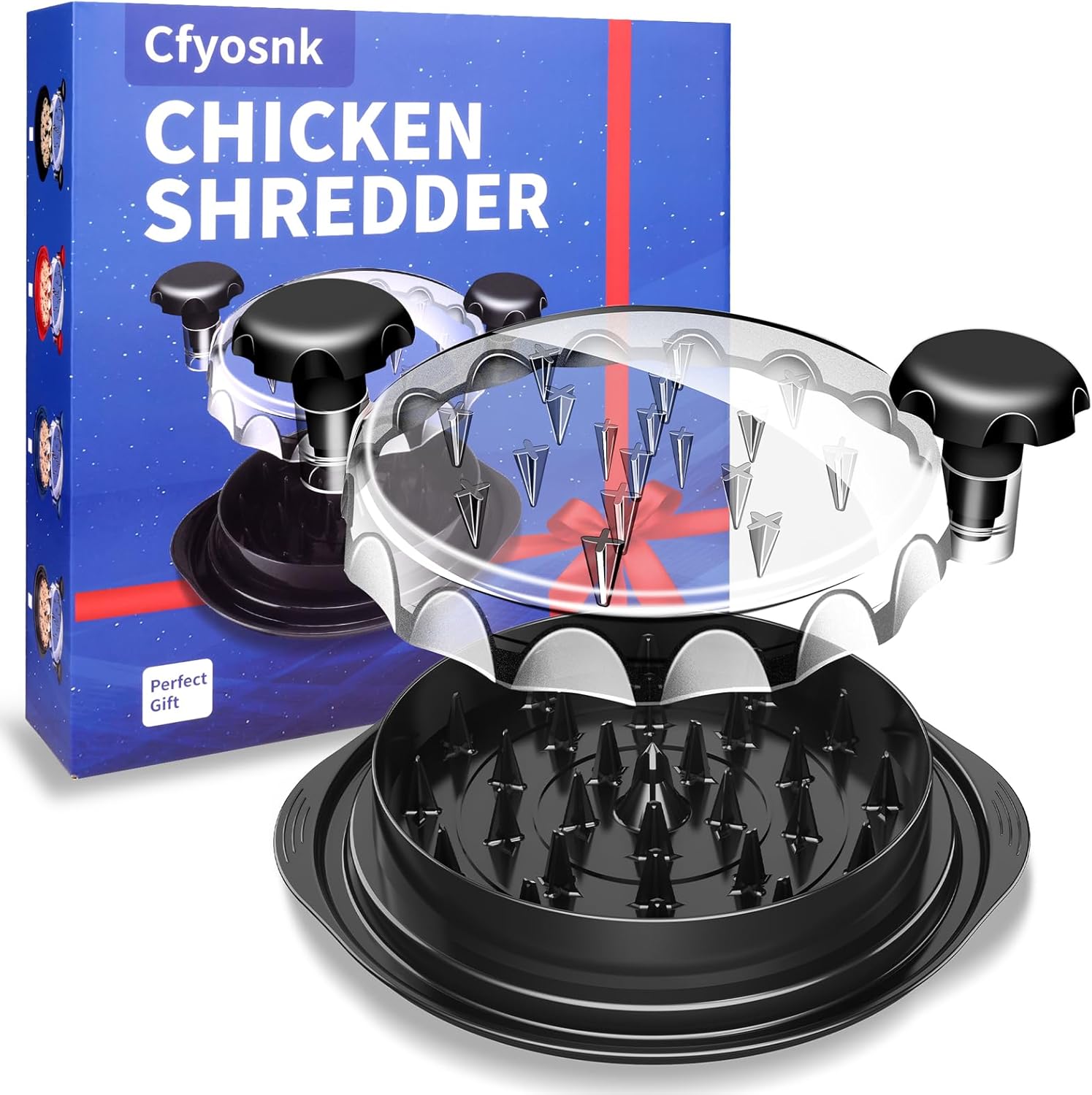 Chicken Shredder, Professional Chicken Breast Shredder Tool Twist, Transparent L...