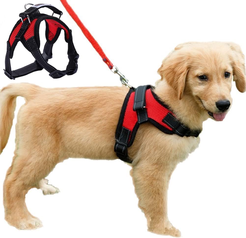 Dog Harness Mesh Breathable Comfortable Pet Vest No Pull Adjustable Soft Padded...