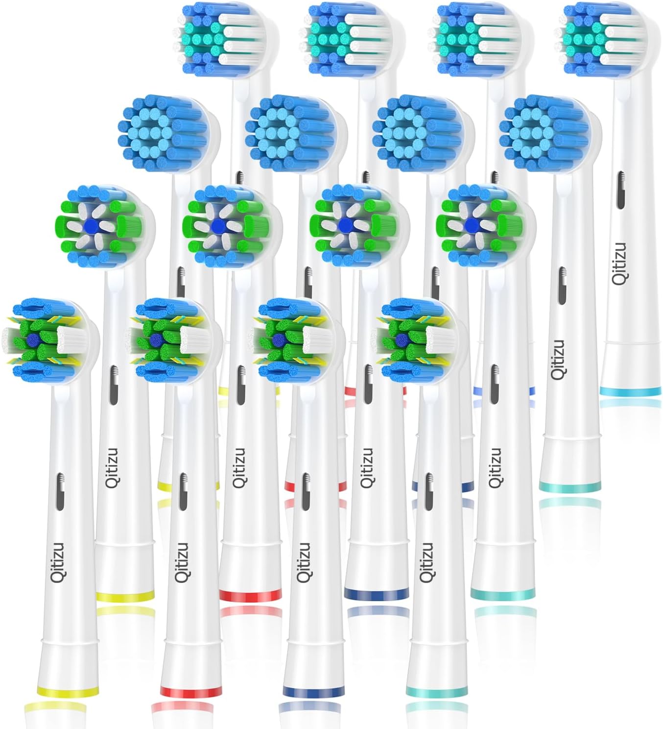 Qitizu Toothbrush Head Compatible with Braun Oral B Electric Toothbrush, Replace...