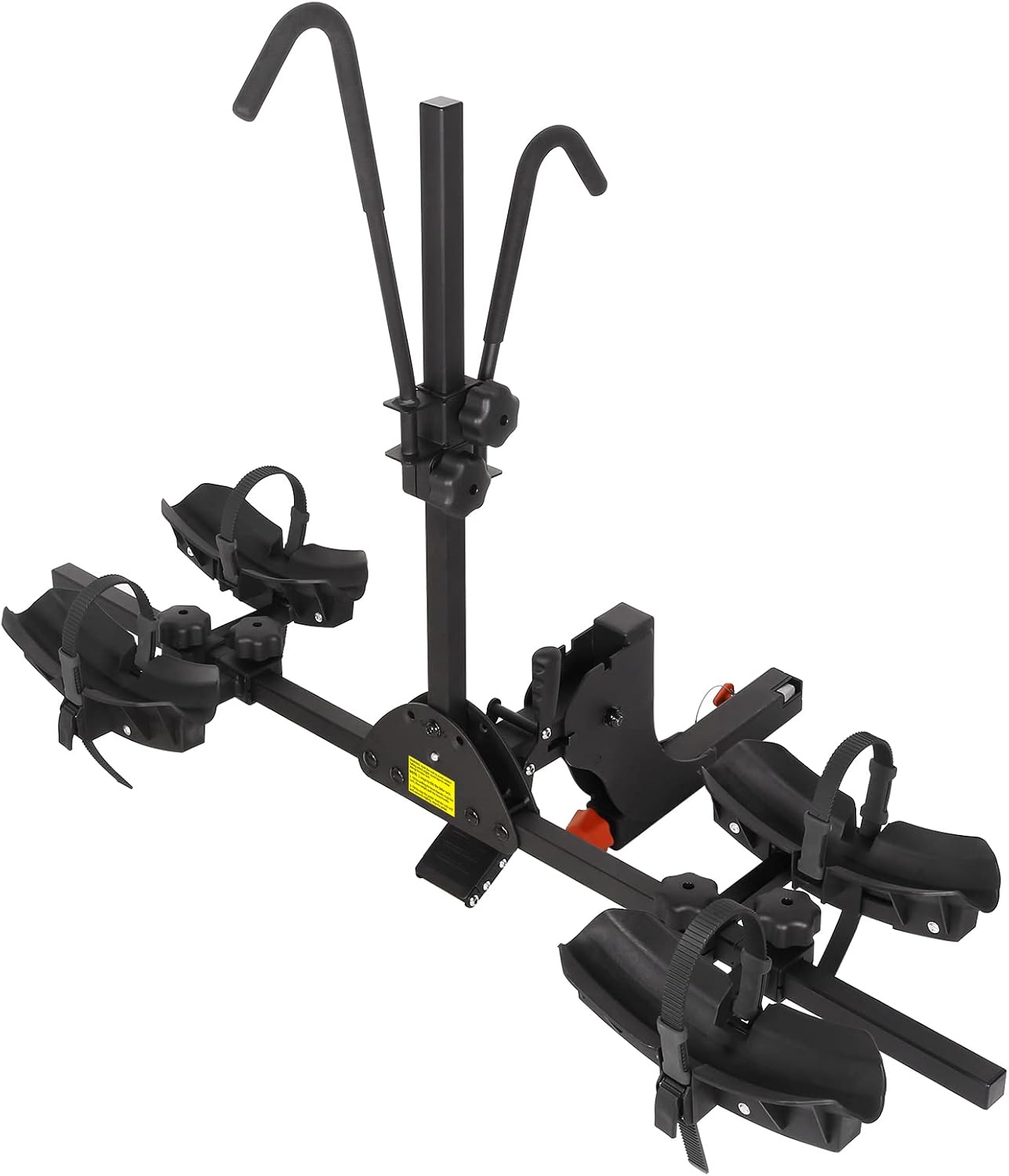 WEIZE 2 E Bike Rack Hitch Mounted, Wobble Free Smart Tilting Folding 2 Bicycle E...