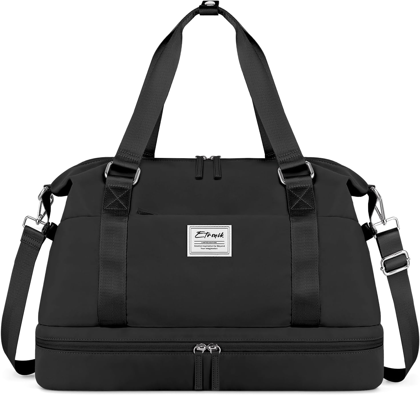 ETRONIK Weekender Bags for Women, Gym Bag with Shoes Compartment & Wet Pocket, T...
