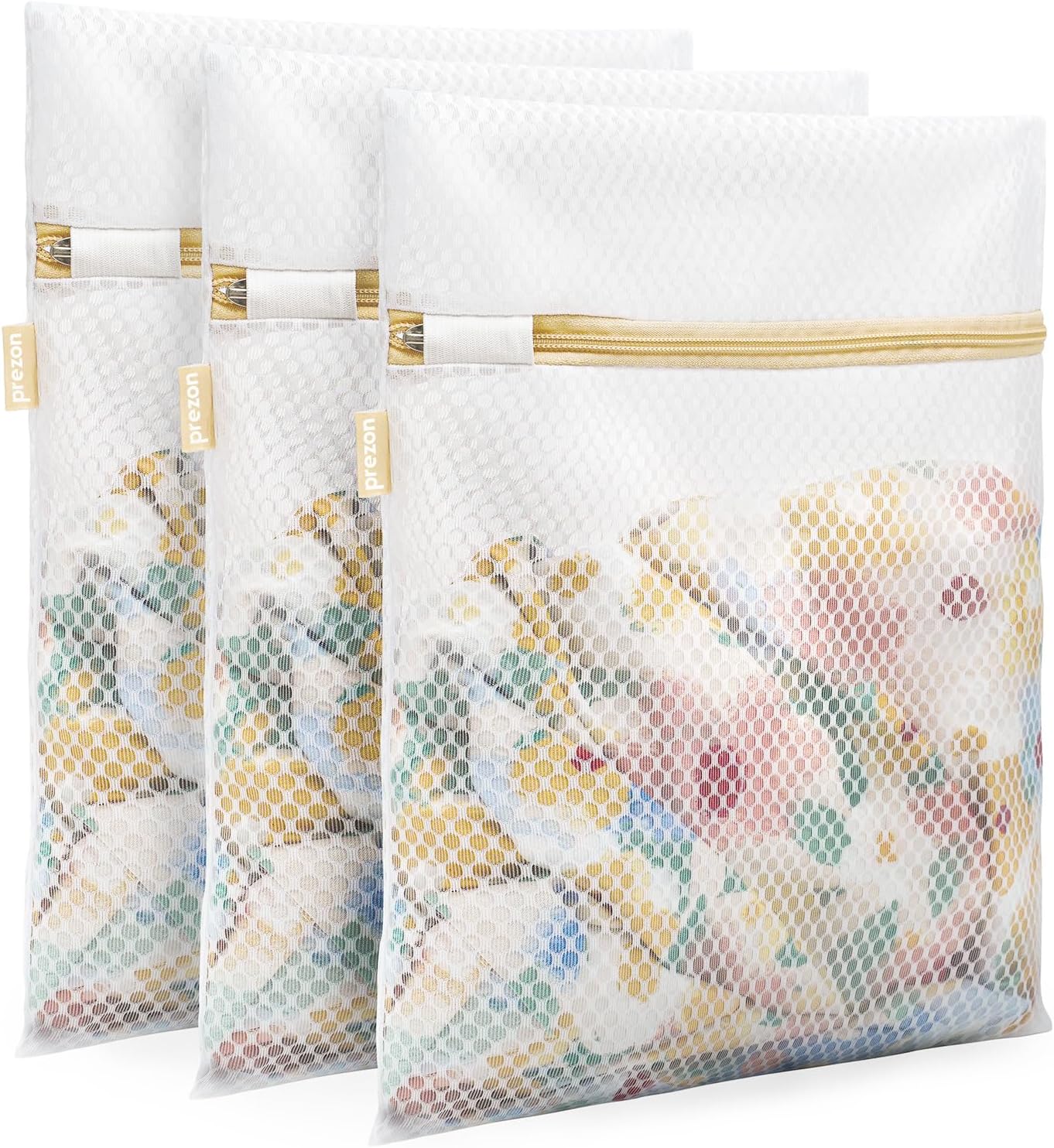 Prezon Mesh Laundry Bags, Washing Machine Wash Bags, Reusable and Durable Mesh W...