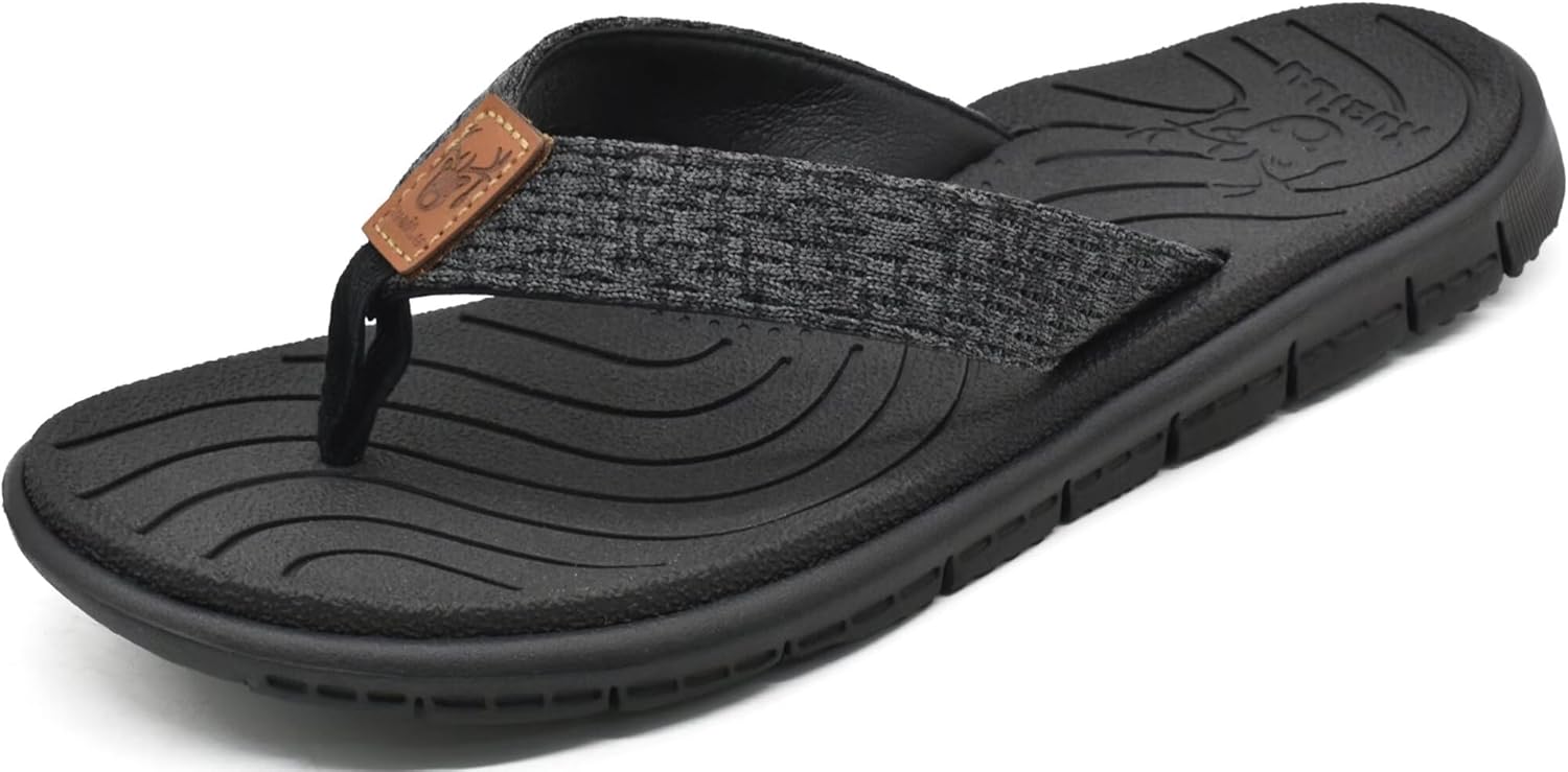 KuaiLu Womens Casual Flip Flops Yoga Mat Comfortable Cushion Arch Support Walkin...