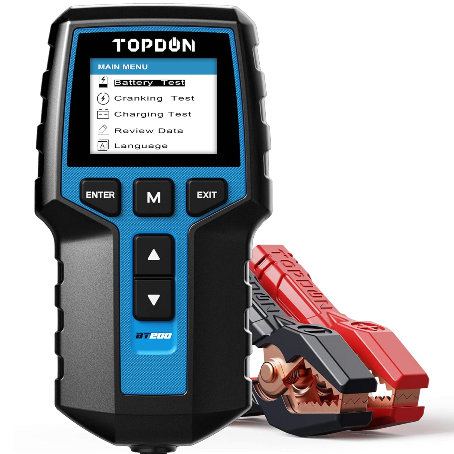Topdon Car Battery Tester 12V 24V Load Tester, BT200 100-2000CCA Automotive Alte...