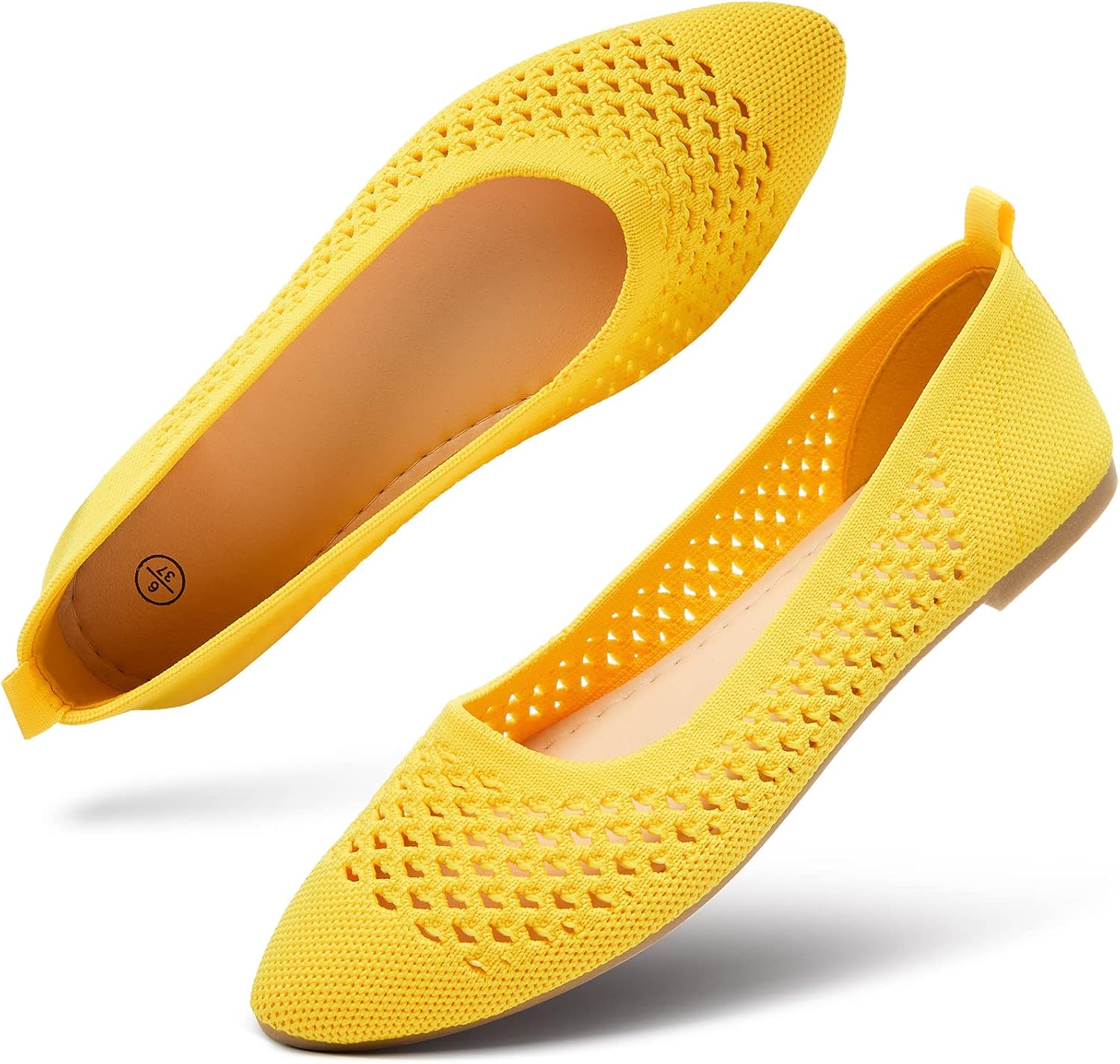 hash bubbie Women's Flats Shoes Women Comfortable Dress Shoes Black Pointed Toe...