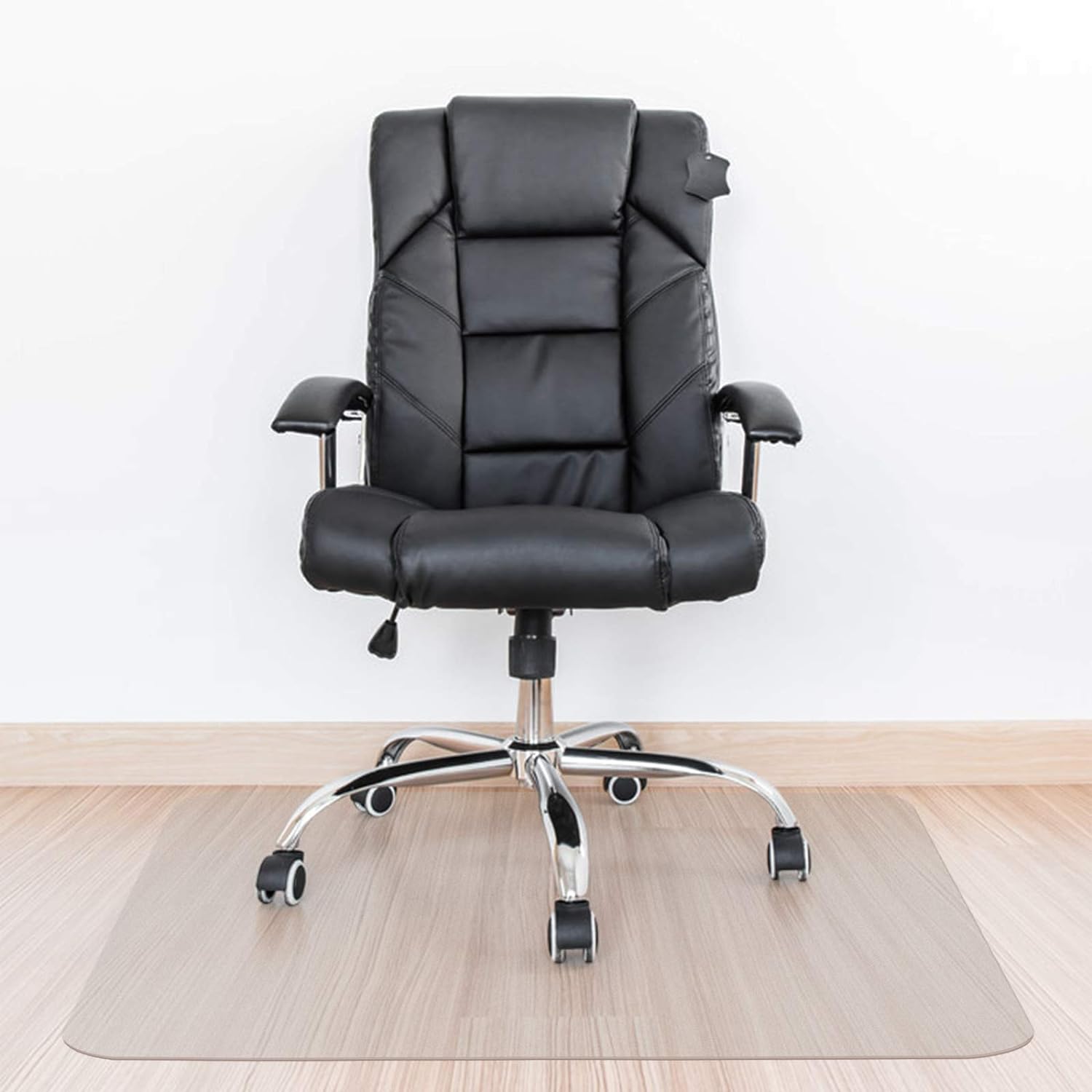 Kuyal Clear Chair Mat, Hard Floor Use, 48" x 36" Transparent Office Home Floor P...