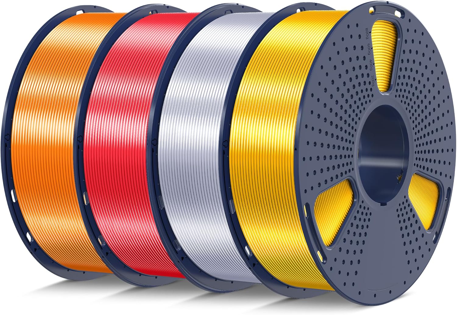 SUNLU Shiny Silk PLA+ Filament 1.75mm, Smooth Silky Surface, Great Easy to Print...