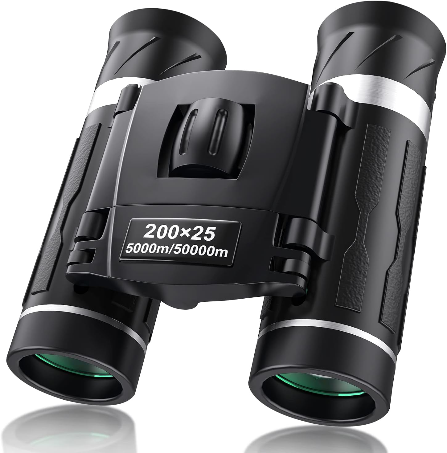 200x25 Compact Binoculars for Adults and Kids, High Powered Mini Pocket Binocula...