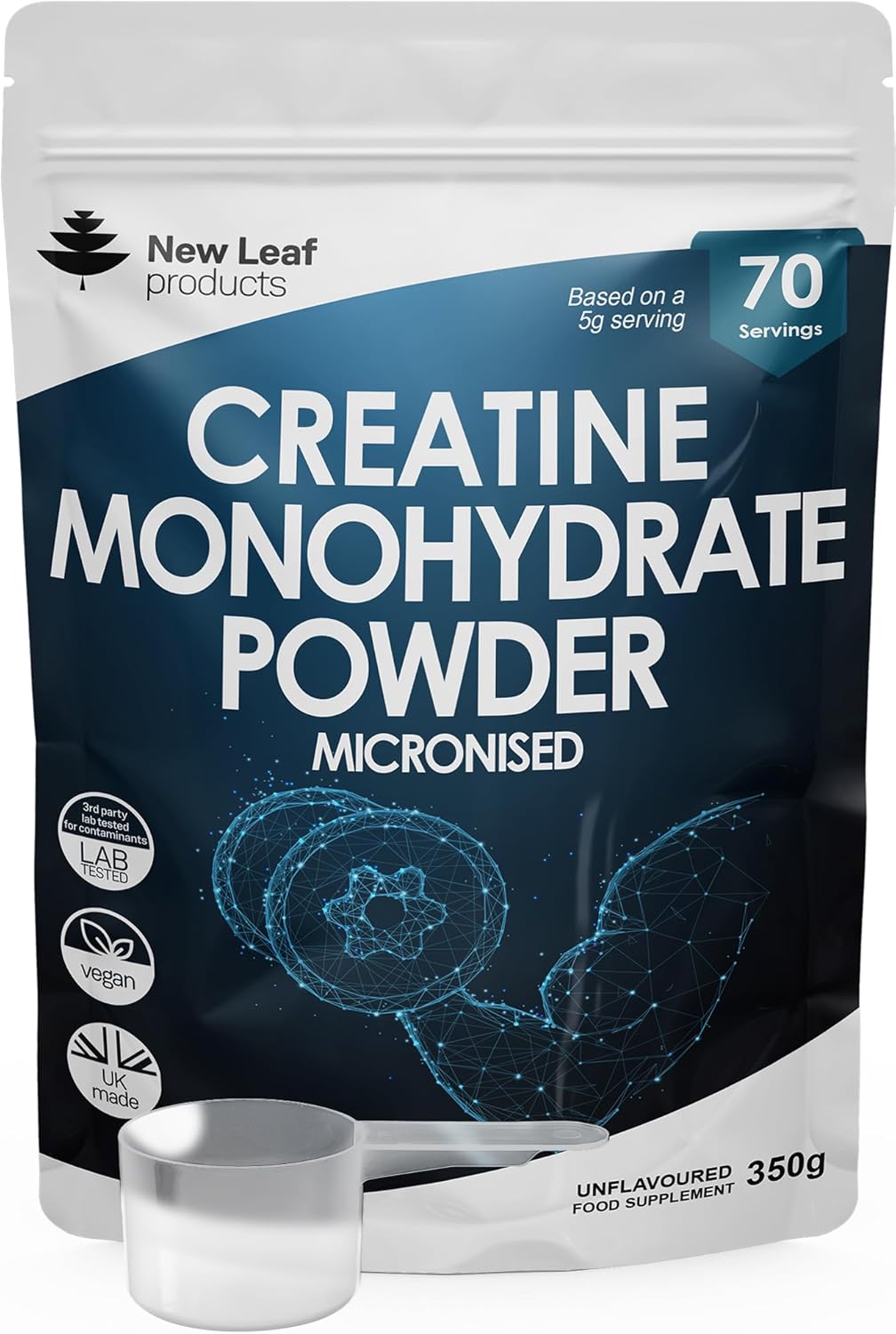Creatine Monohydrate Powder 100% Pure Micronized Creatine - 350g Increased Absor...