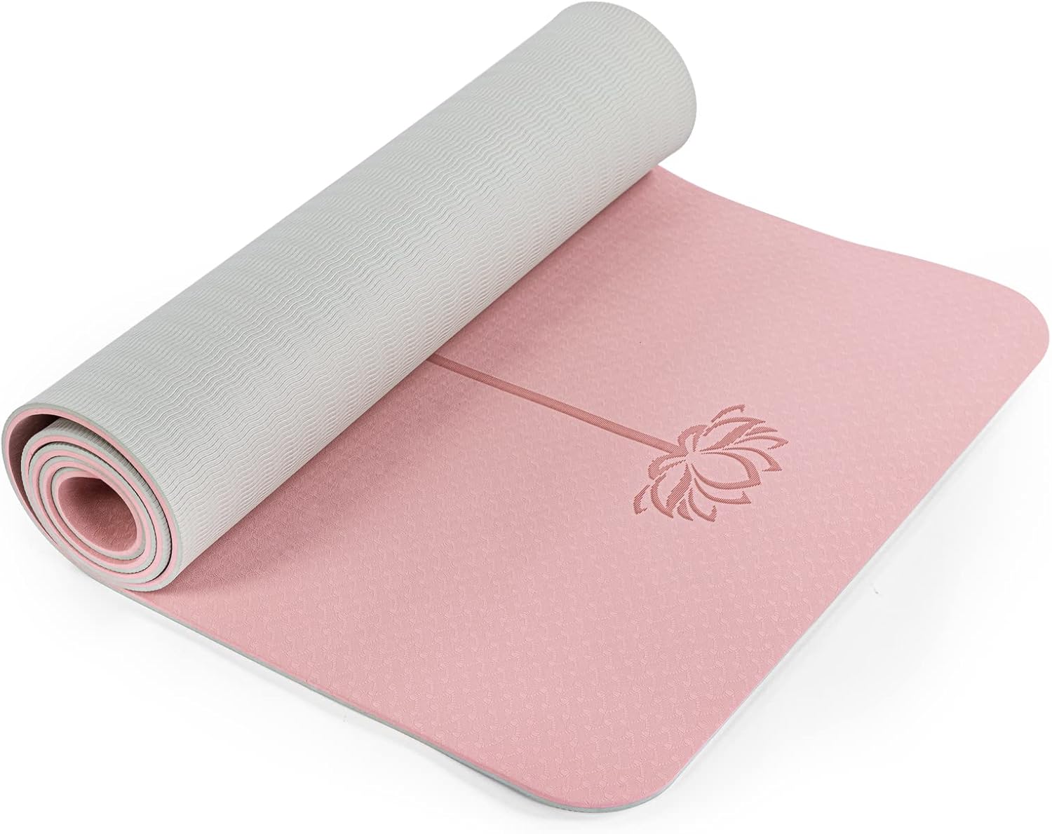 Yoga Mat Non Slip, Pilates Fitness Mats, Eco Friendly, Anti-Tear 1/4" Thick Yoga...