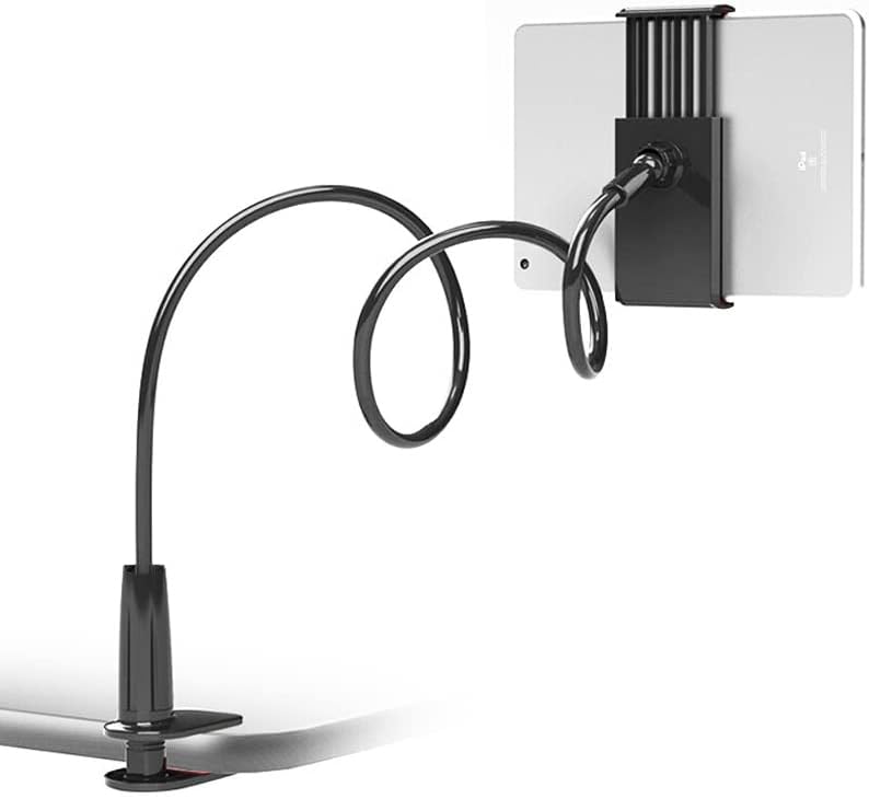VENQI Gooseneck Tablet Holder,Tablet Stand for Bed Gooseneck Mount Flexible Arm...