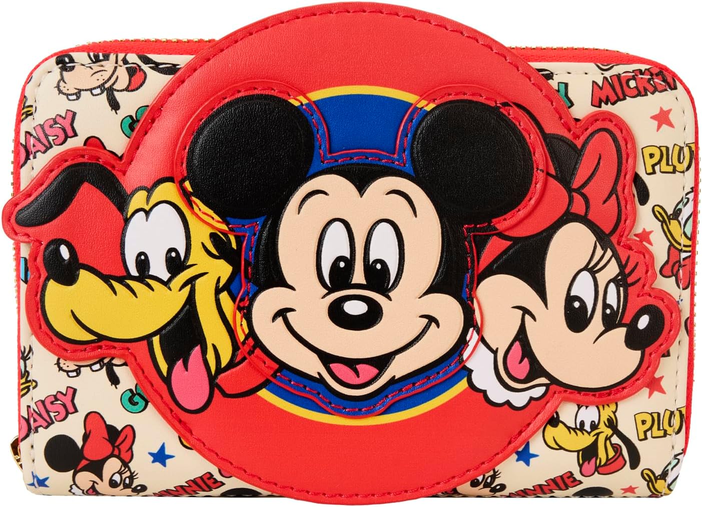 Loungefly Disney Mickey and Friends Classic Zip Around Wallet ONE SIZE Multi