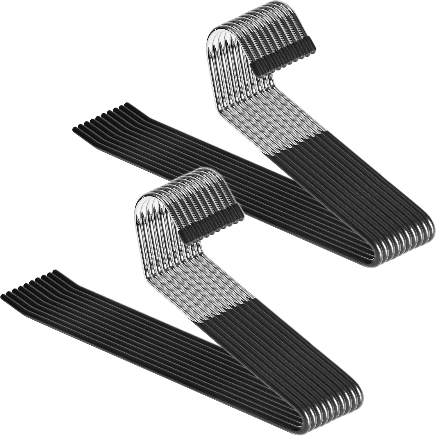 Zober Pants Hangers Non Slip - 20 Pack Open Ended Pants and Jean Hangers for Clo...