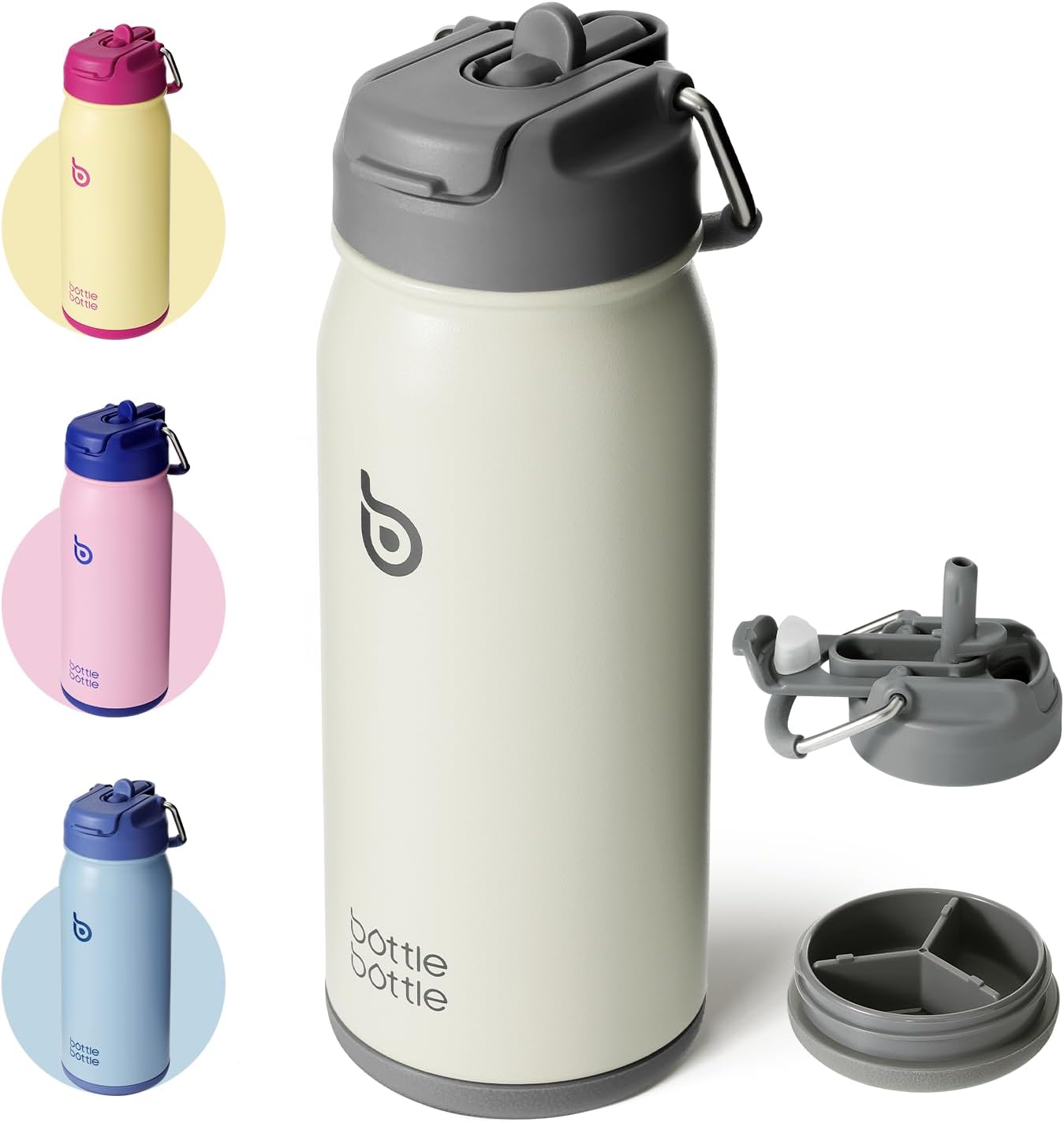 BOTTLE BOTTLE Stainless Steel Kids Water Bottle 16...