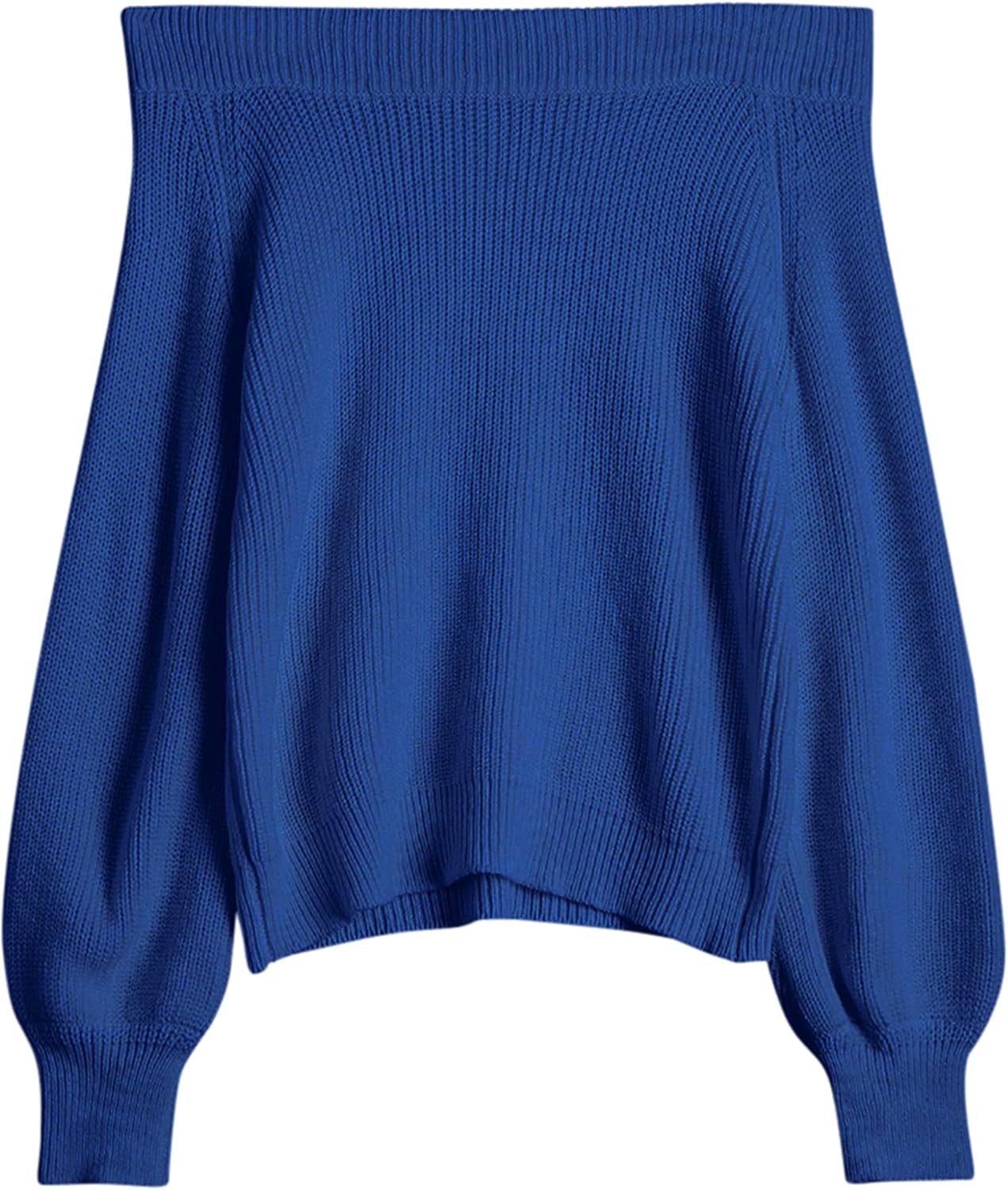 ZAFUL Women Off Shoulder Sweater Long Sleeve Knit Sweater Loose Pullover Jumper...
