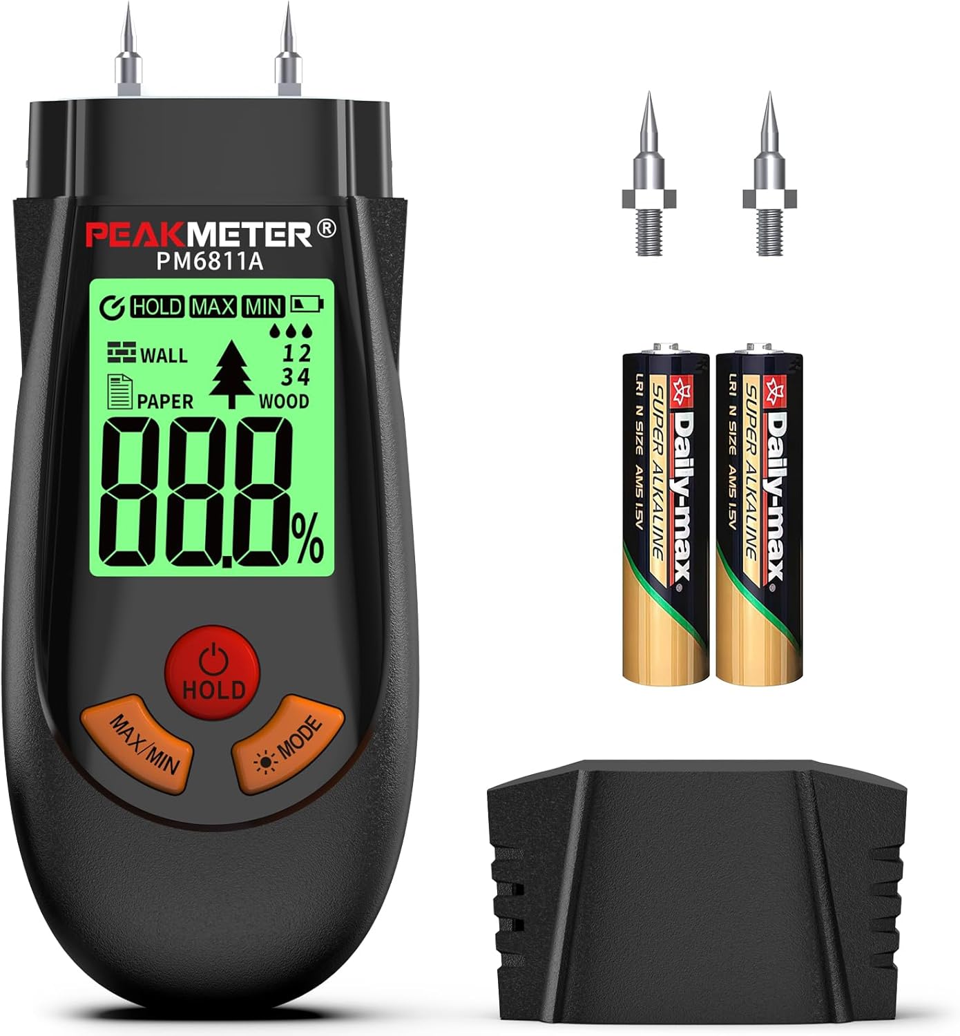Moisture Meter,COCZOW Moisture Meter with LCD Display Suitable for Quick Determi...
