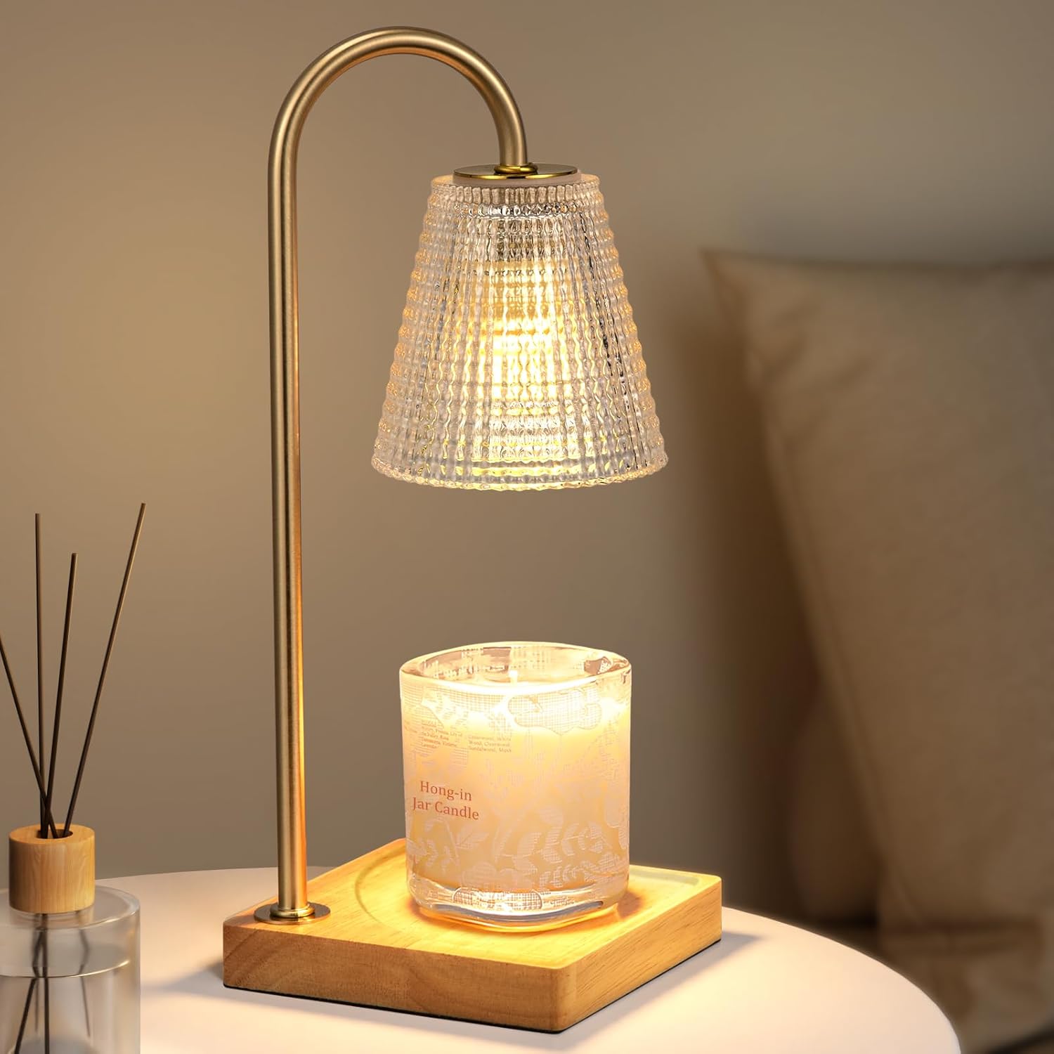 Hong-in Candle Warmer Lamp with Timer-Dimmable Candle Warmer,Birthday Gifts for...