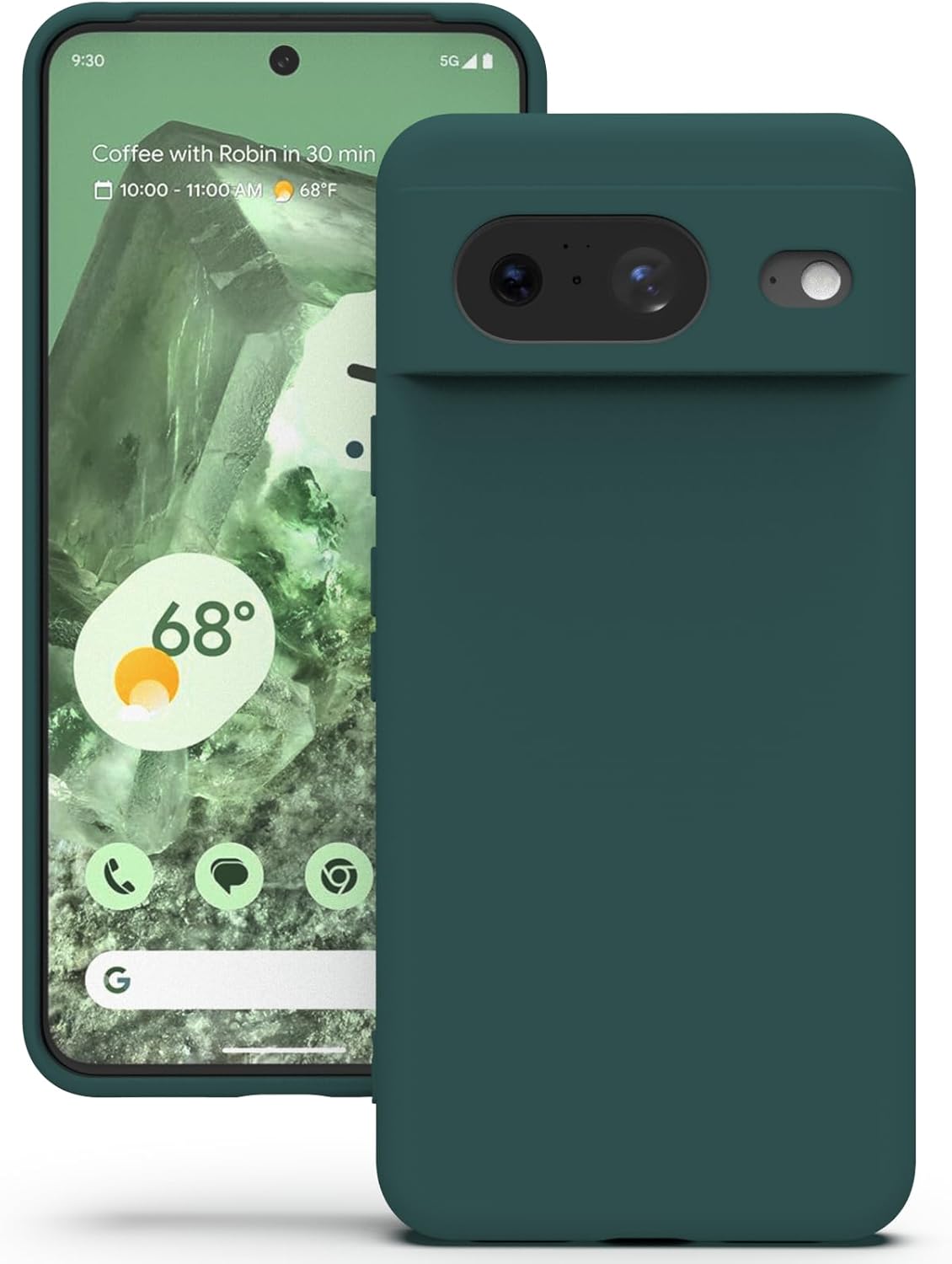 YATWIN Silicone Case for Google Pixel 8 5G, Soft-Touch, Shockproof, DustProof, A...