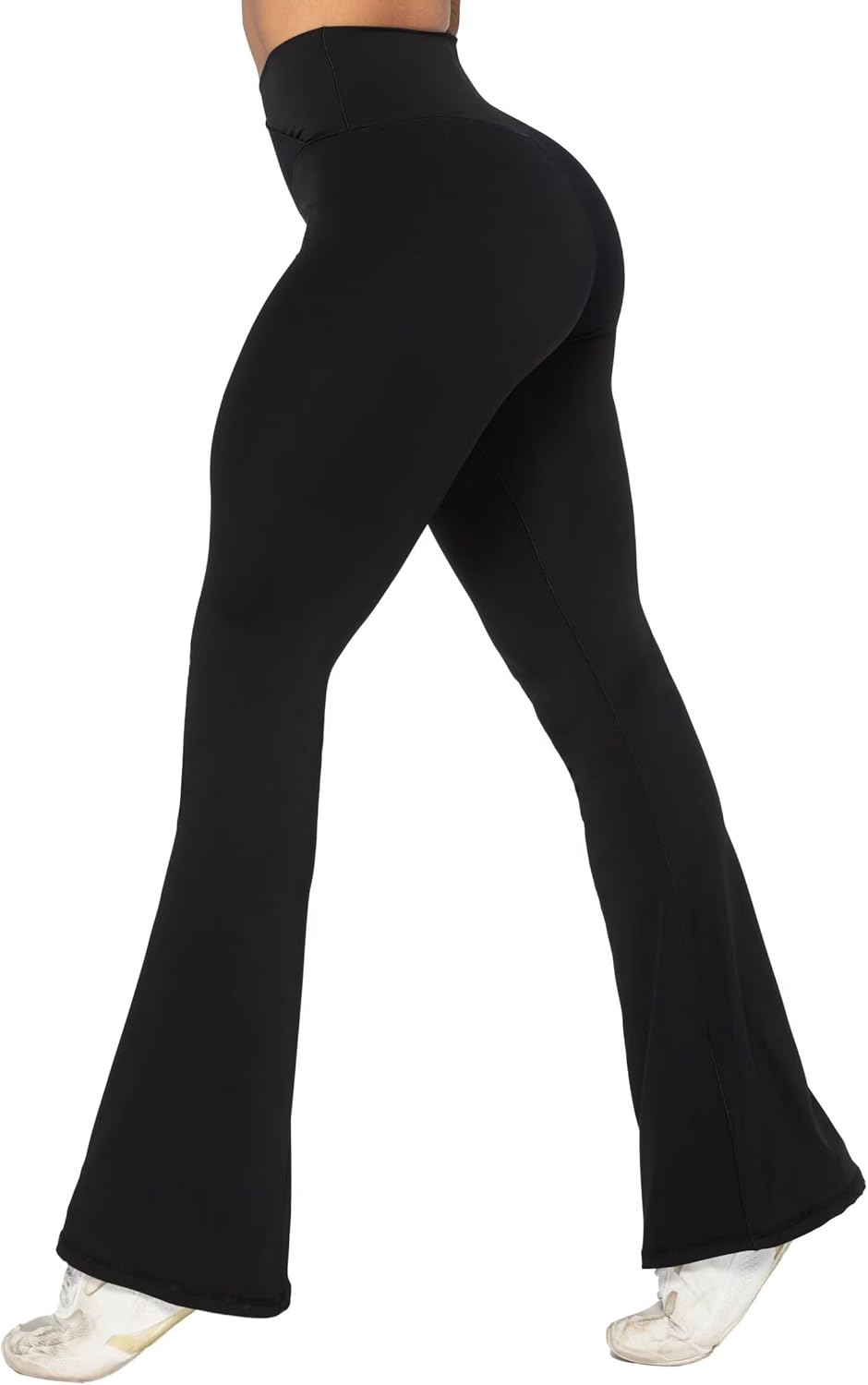 Sunzel Womens Flare Leggings No Front Seam Flare Yoga Pants with Tummy Control C...