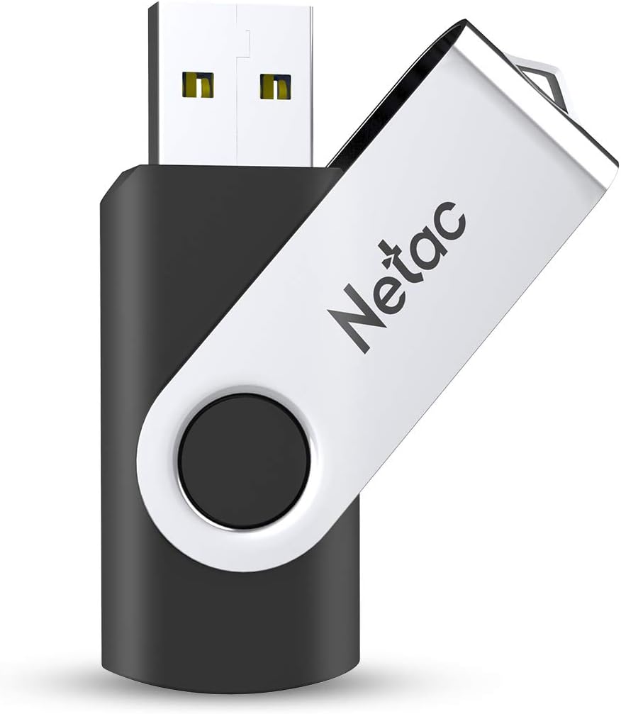 Netac 64GB USB 3.0 Flash Drive, High Speed Swivel Design Memory Stick,Up to 90/3...