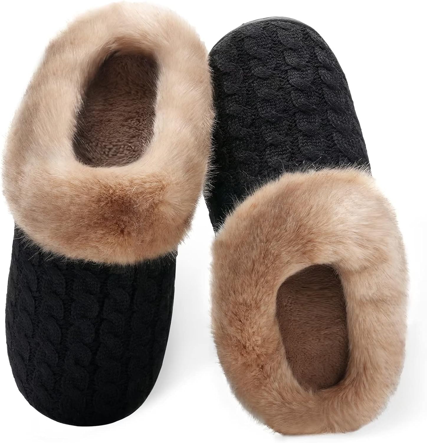 Ladies House Slippers Memory Foam Slippers for Women Comfortable Warm Cosy Non S...