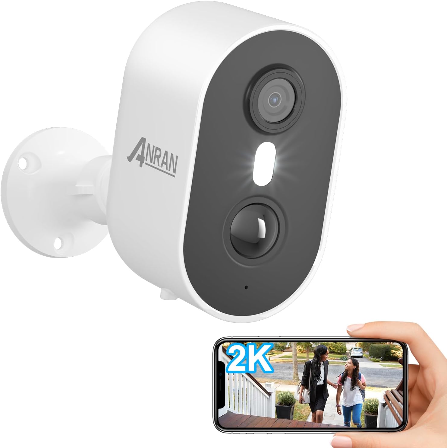 ANRAN Security Cameras Wireless Outdoor,2K 3MP Bat...