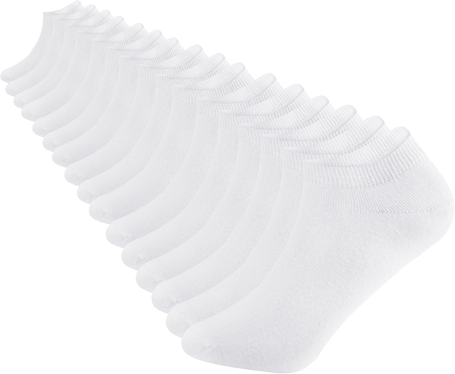 DarkCom 8 Pairs Ankle Socks Women and Mens, Ladies Trainer Socks, Cotton