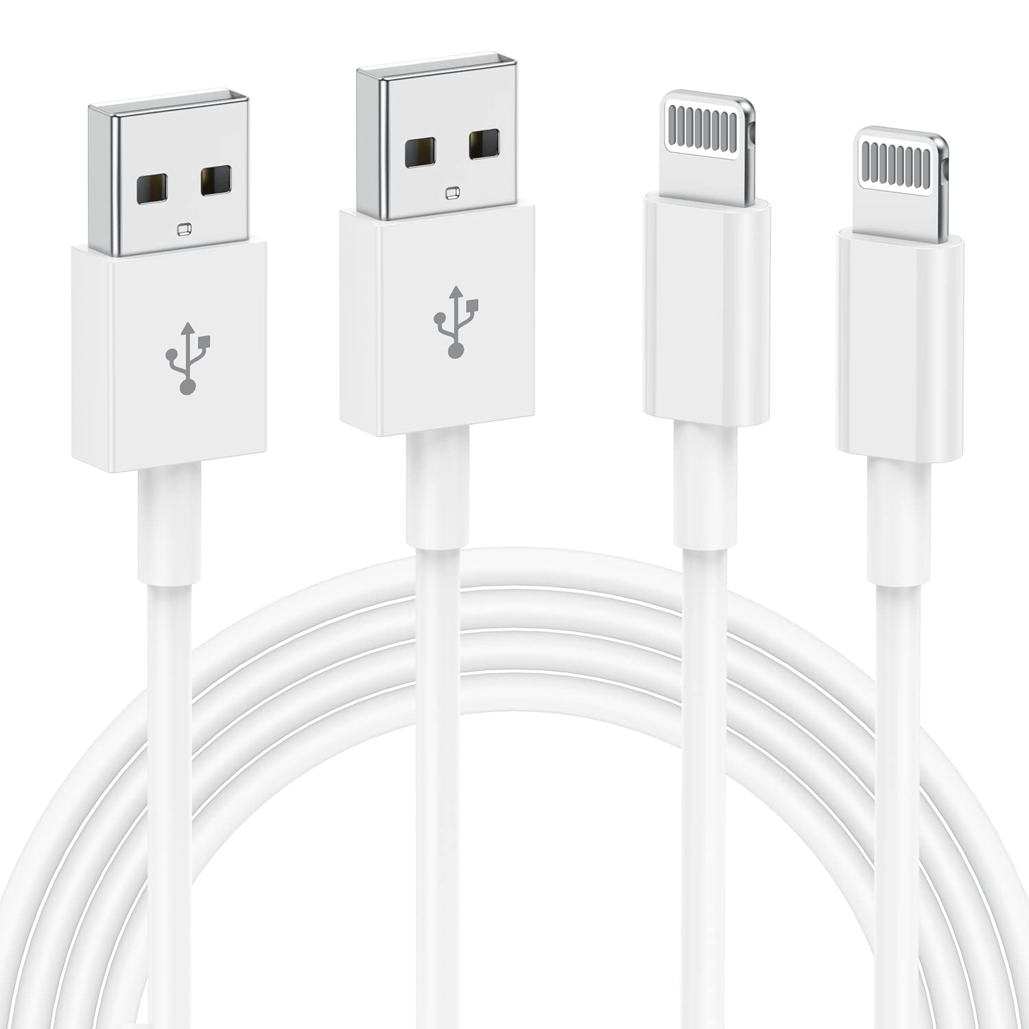 2Pack iPhone Charger Cable 2m, Apple Charging Cabl...