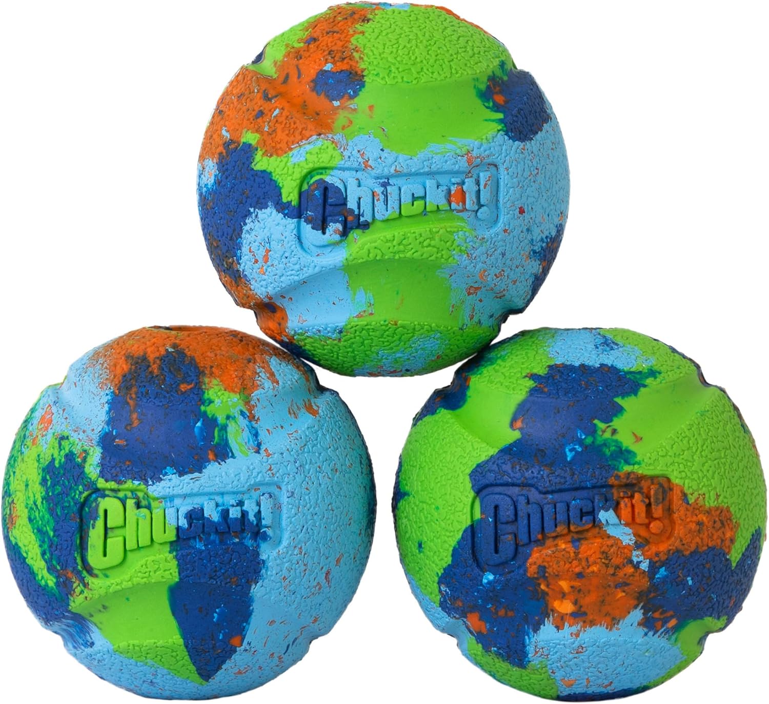 Chuckit! Dog Balls EcoFetch Fetch Toy, Medium (2.5 Inch Diameter) Pack of 3, Tou...